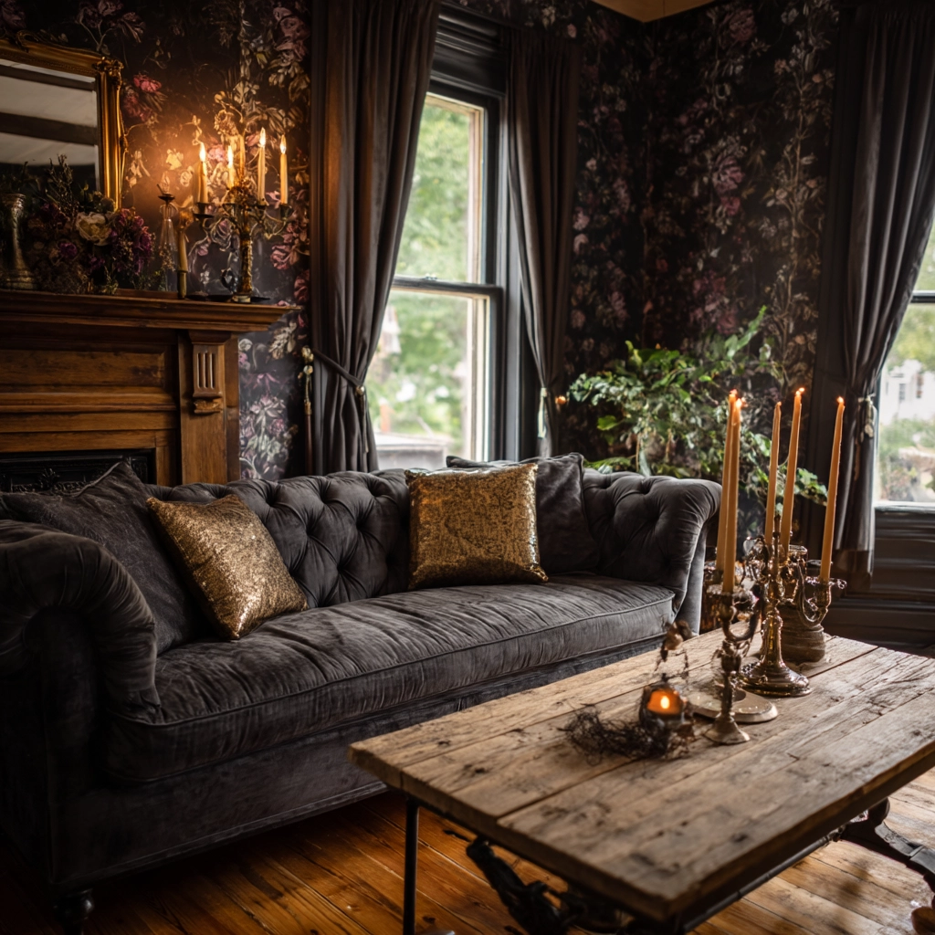 western gothic living room 21