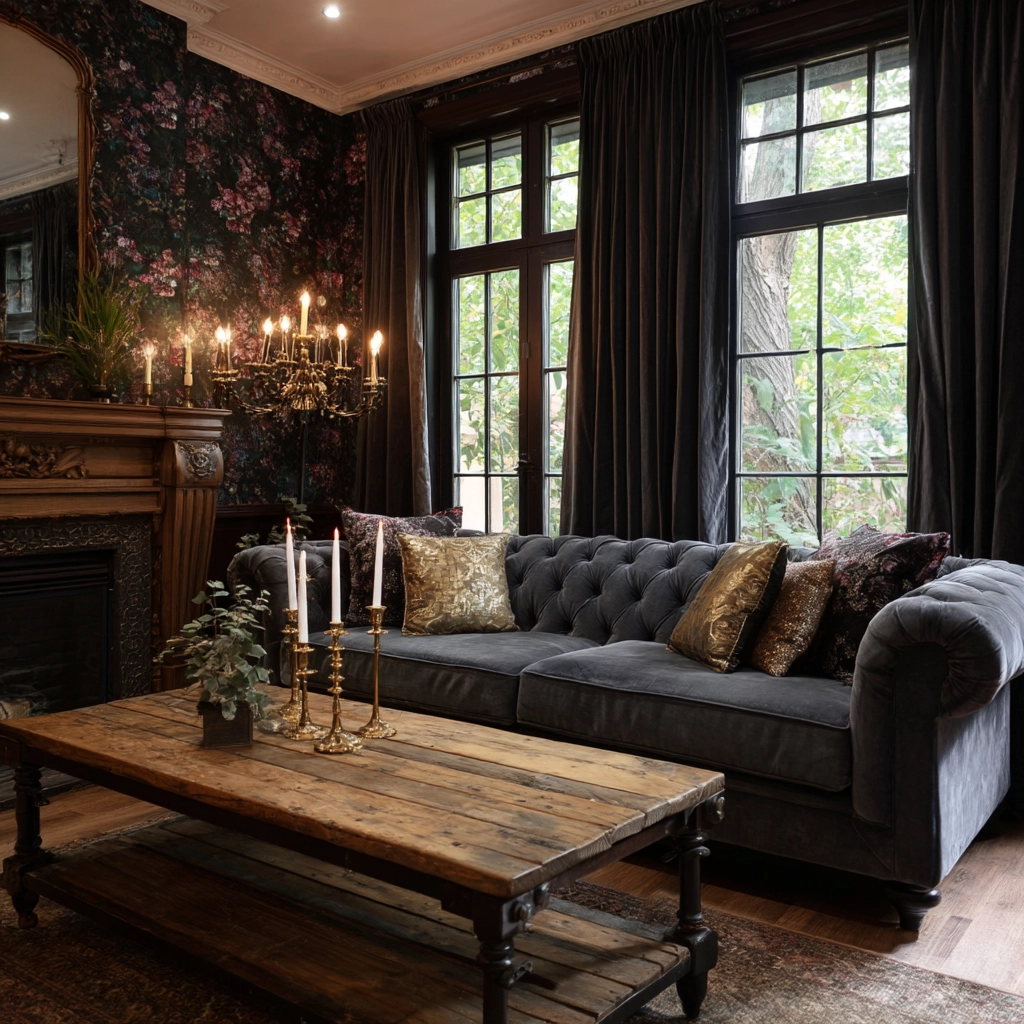 western gothic living room 22