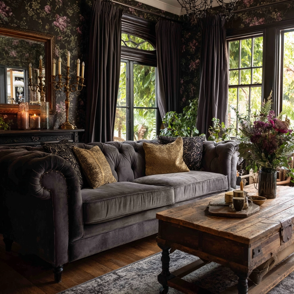 western gothic living room 23