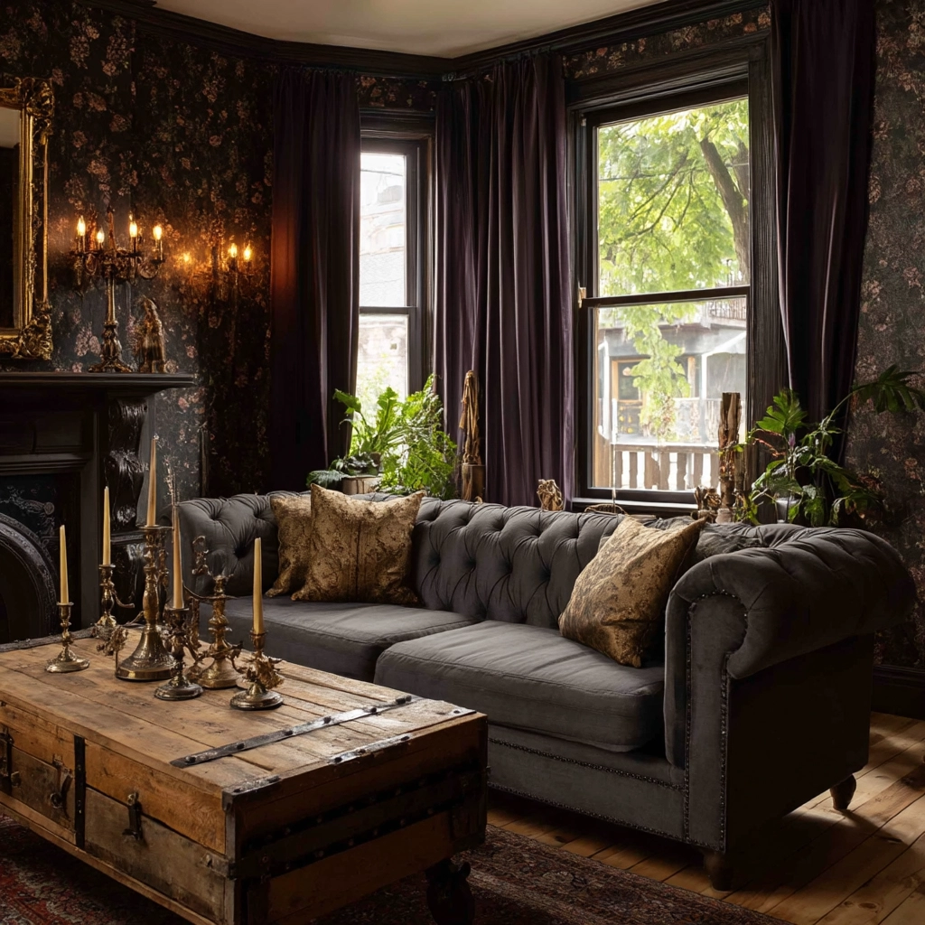 western gothic living room 24