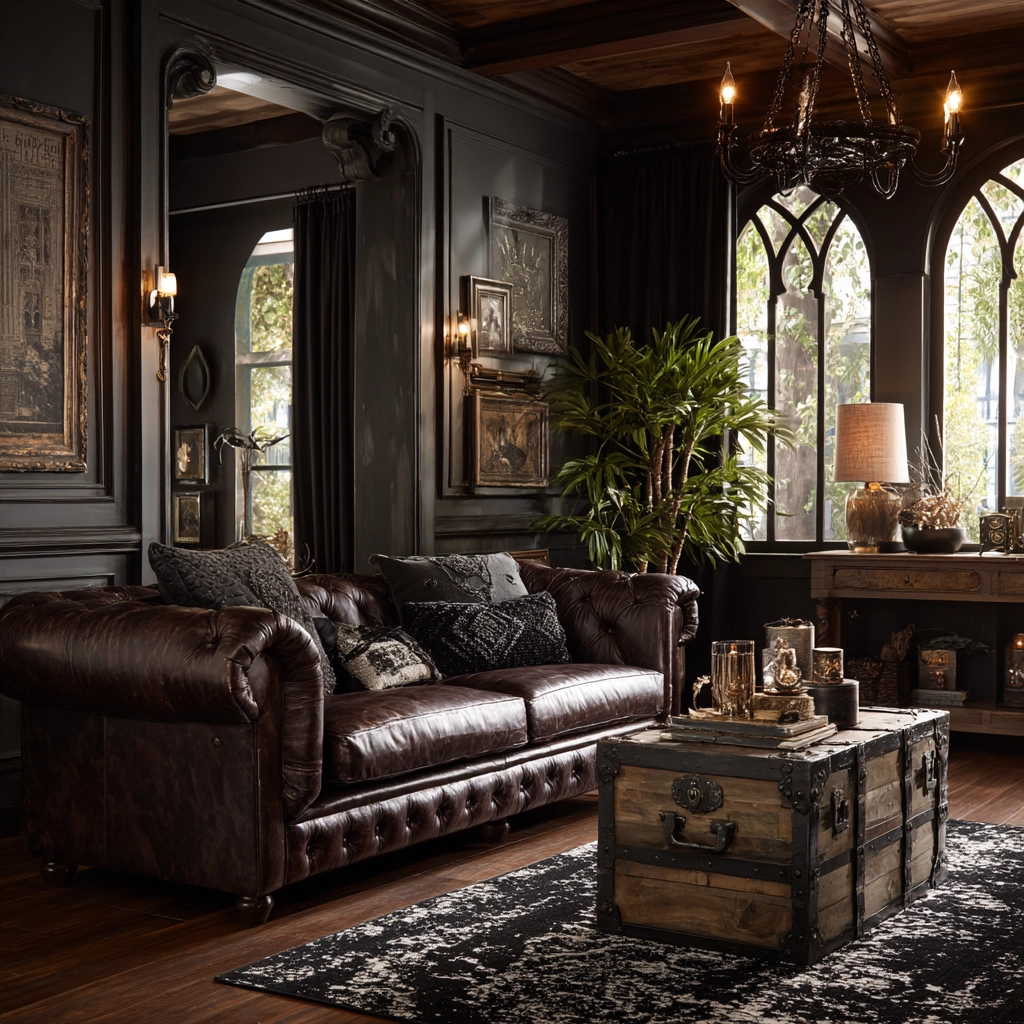 western gothic living room 27