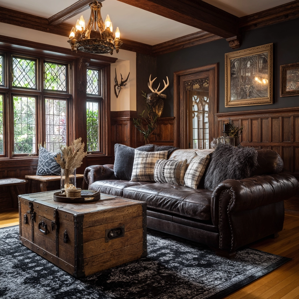 western gothic living room 28