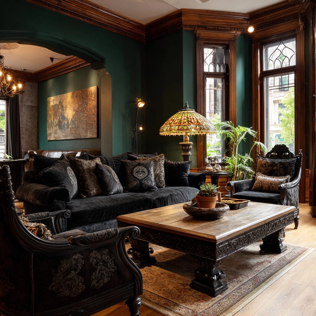 western gothic living room 29