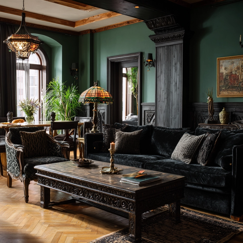 western gothic living room 32
