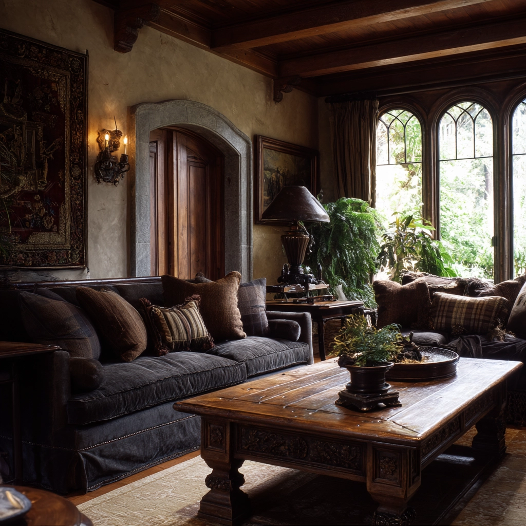 western gothic living room 33
