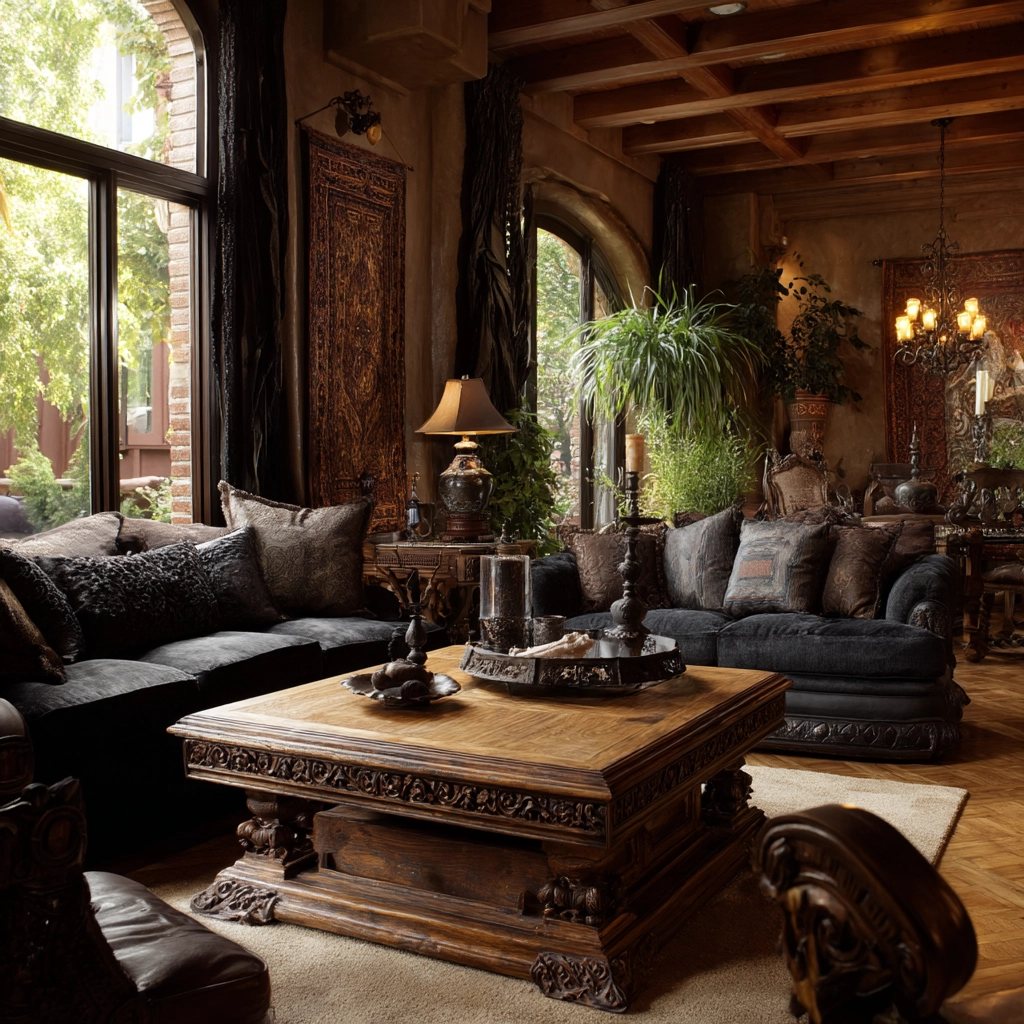 western gothic living room 35
