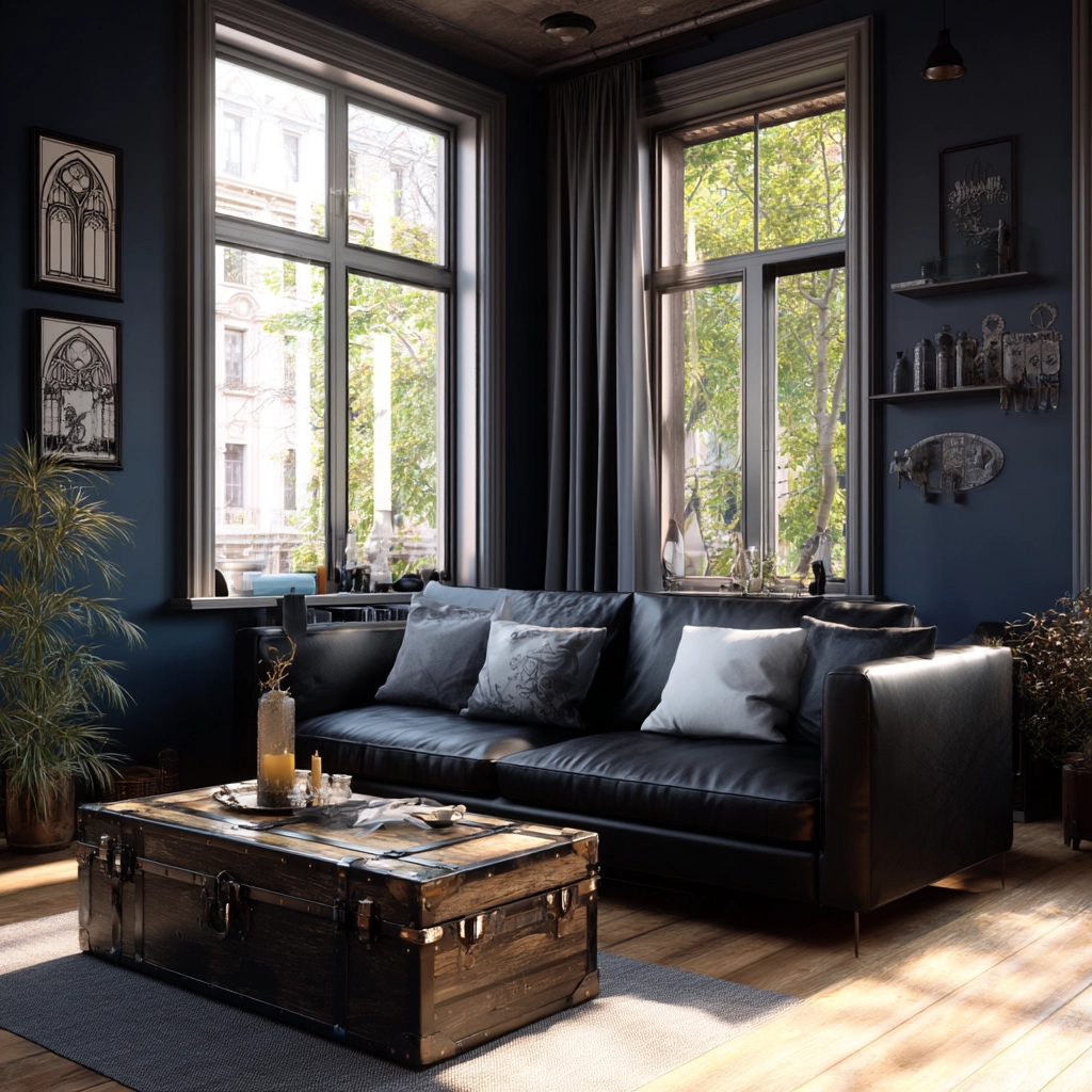 western gothic living room 38