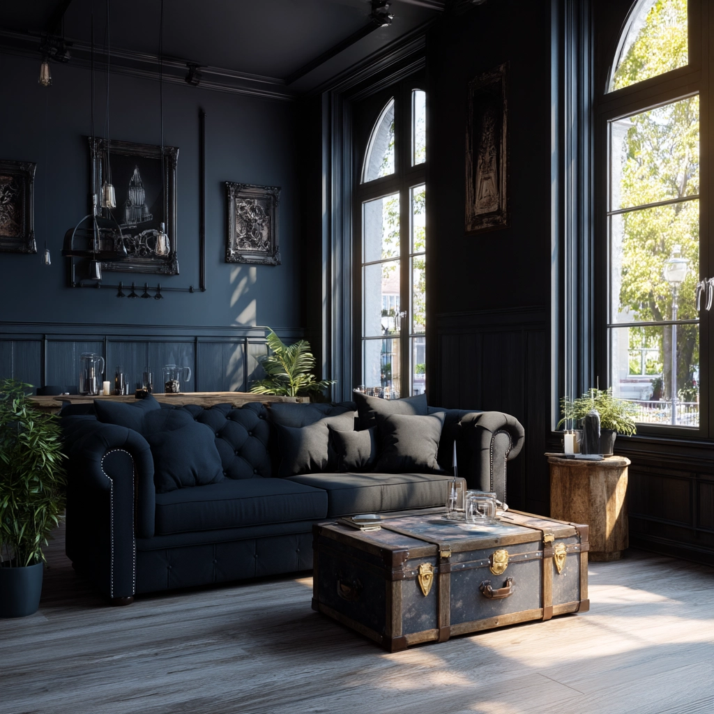 western gothic living room 40