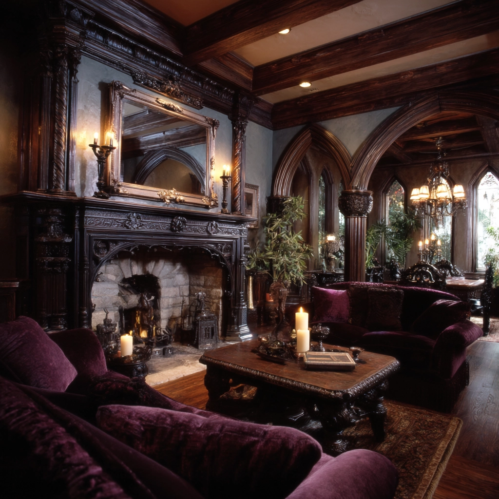 western gothic living room 42