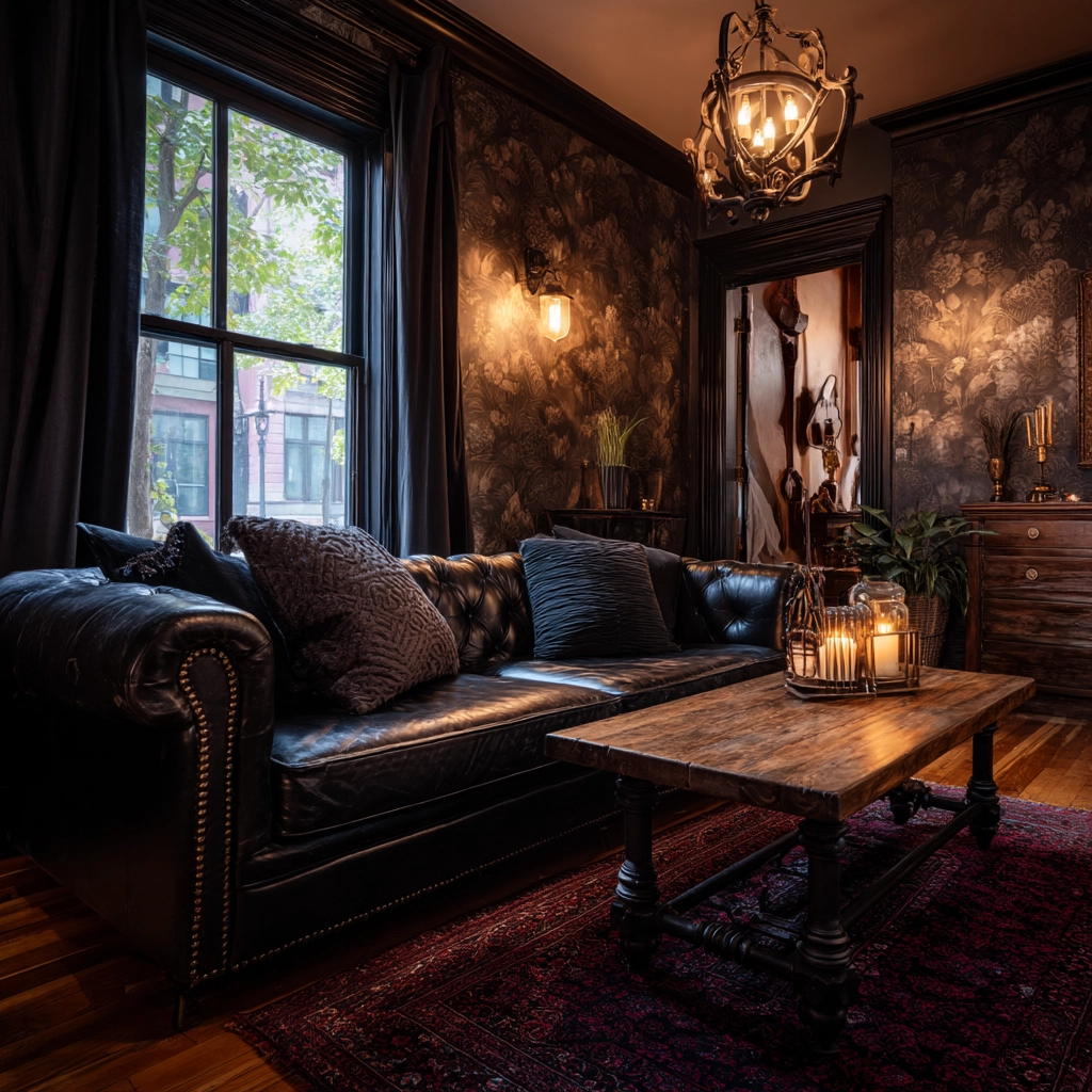 western gothic living room 46
