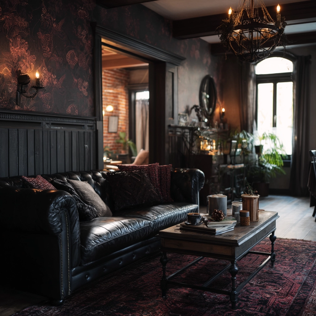 western gothic living room 47