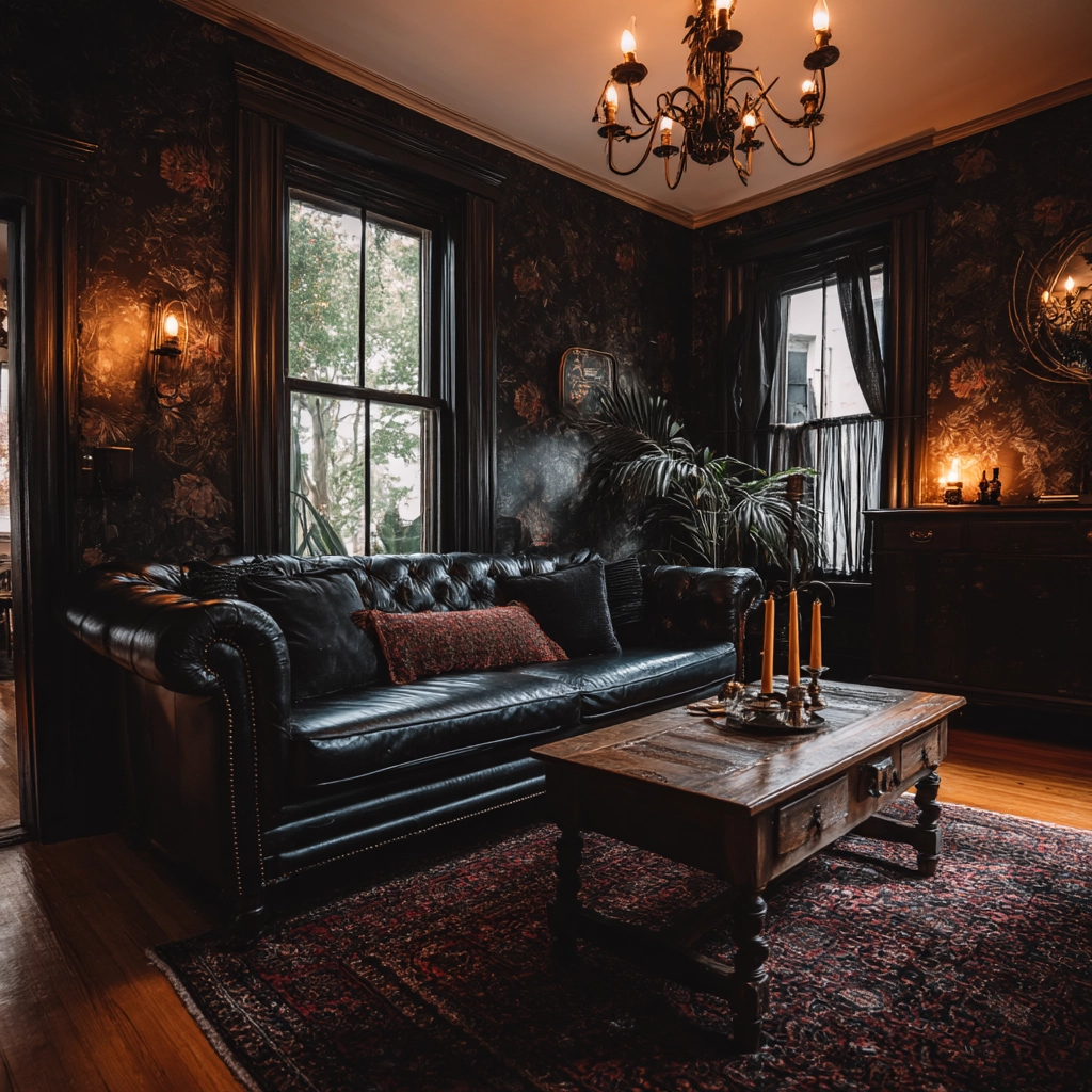 western gothic living room 48
