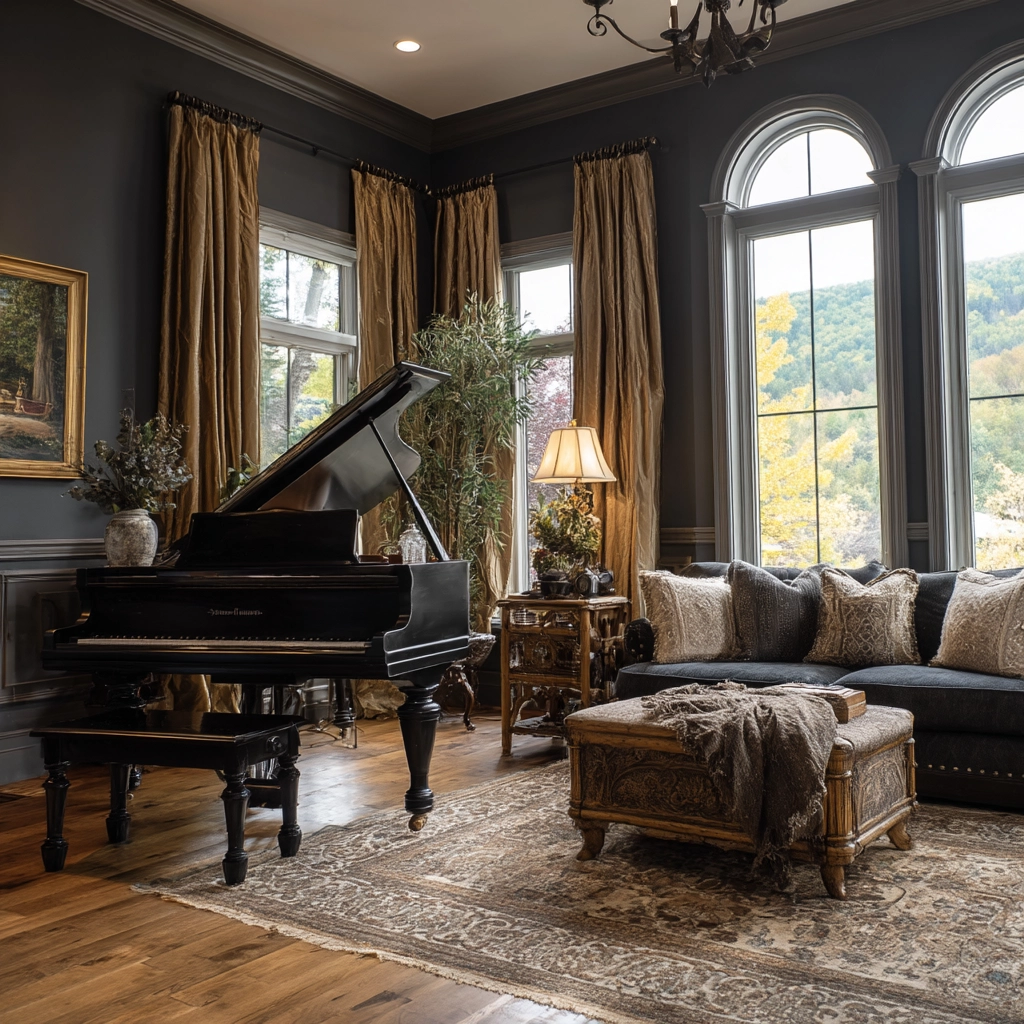 western gothic living room 49