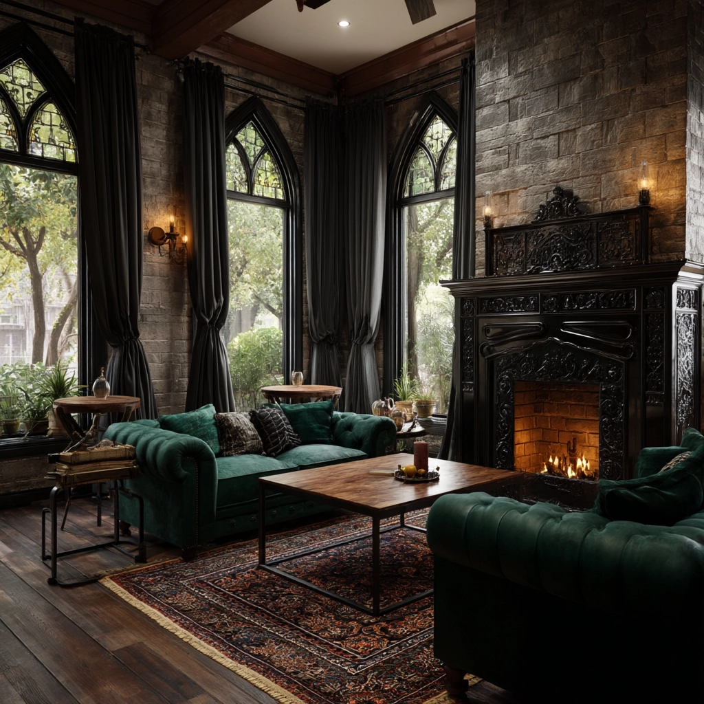 western gothic living room 5