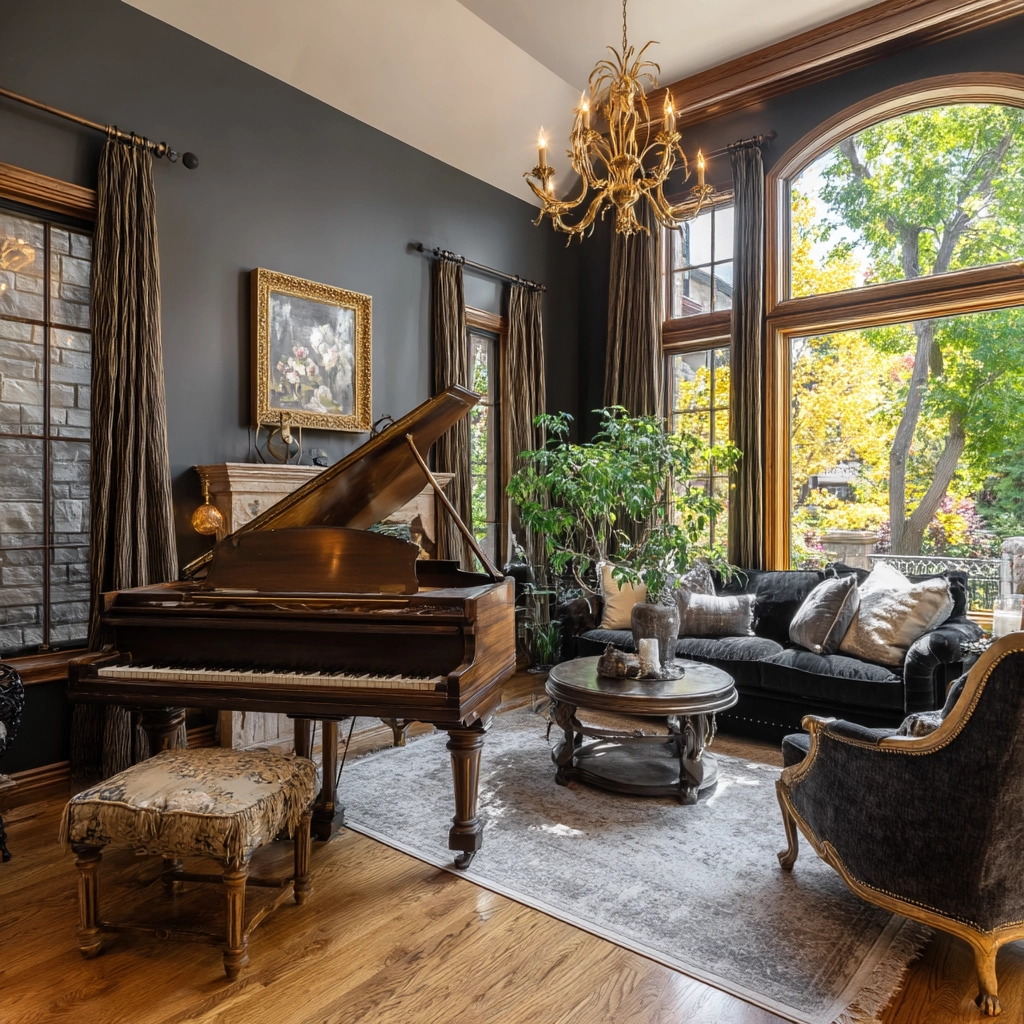 western gothic living room 50
