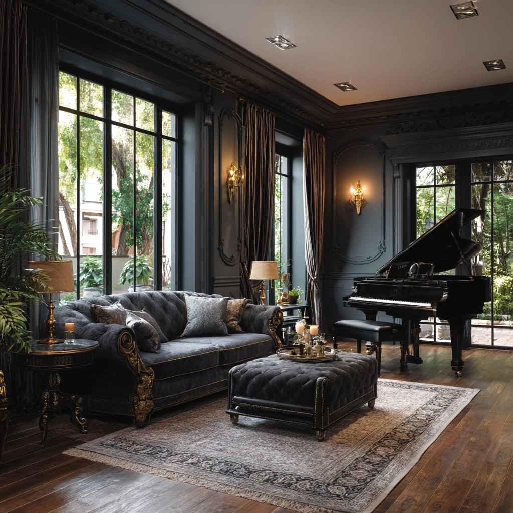 western gothic living room 52