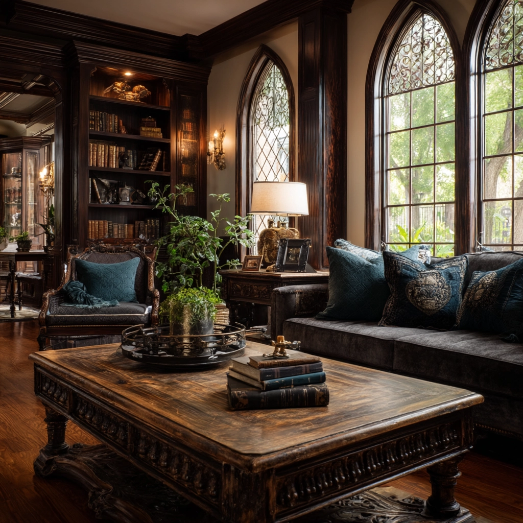 western gothic living room 53