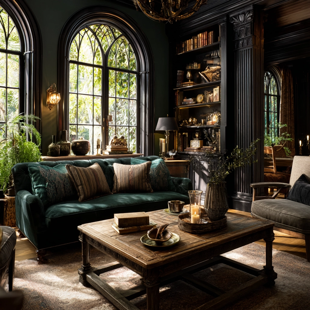 western gothic living room 55
