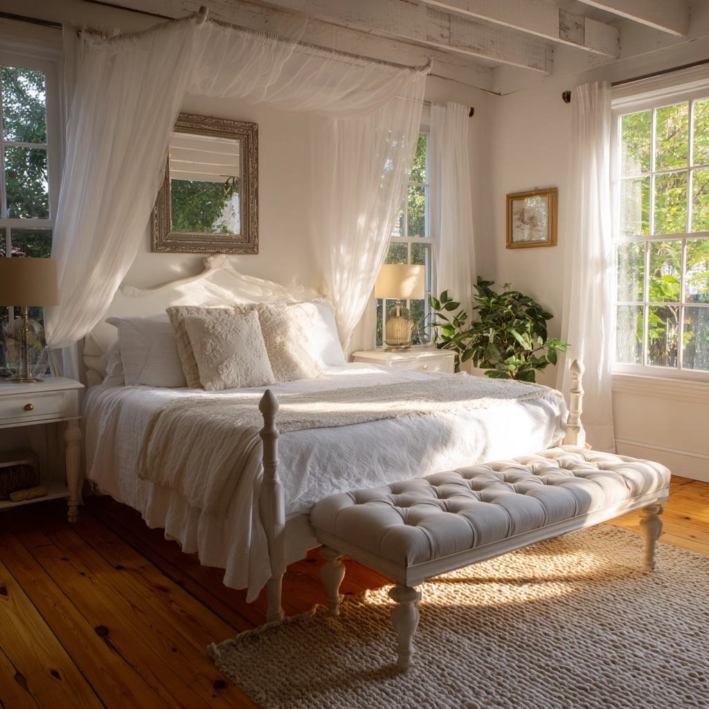 white aesthetic bedroom ideas 10