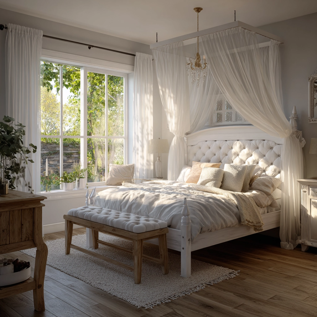 white aesthetic bedroom ideas 11
