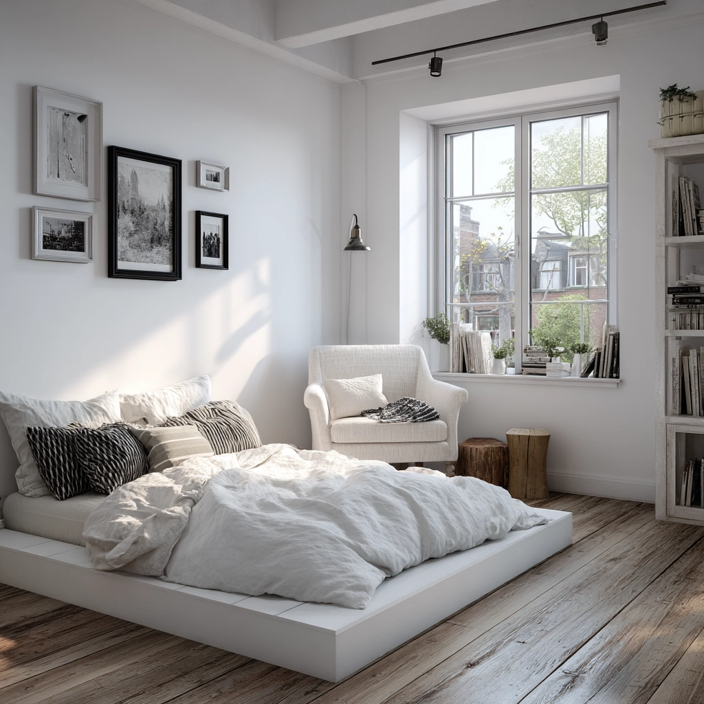 white aesthetic bedroom ideas 16