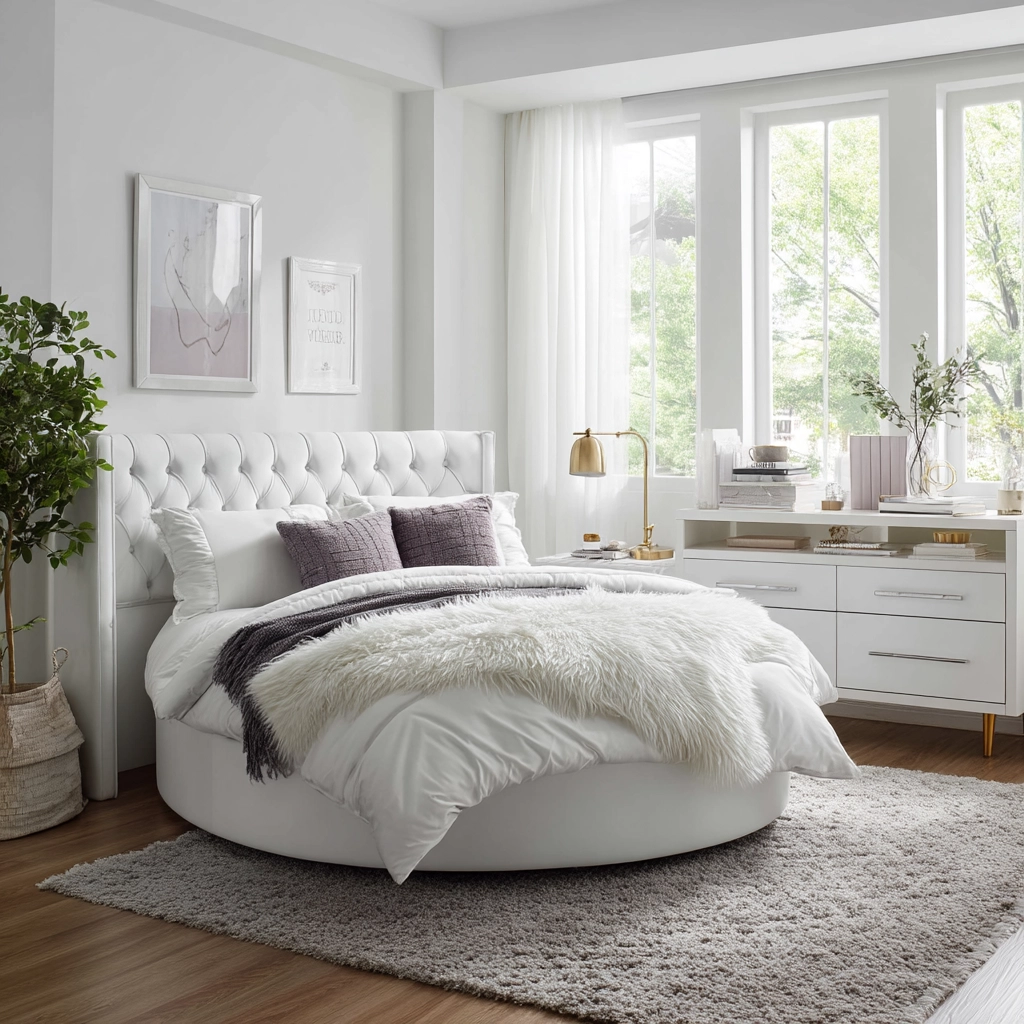 white aesthetic bedroom ideas 38