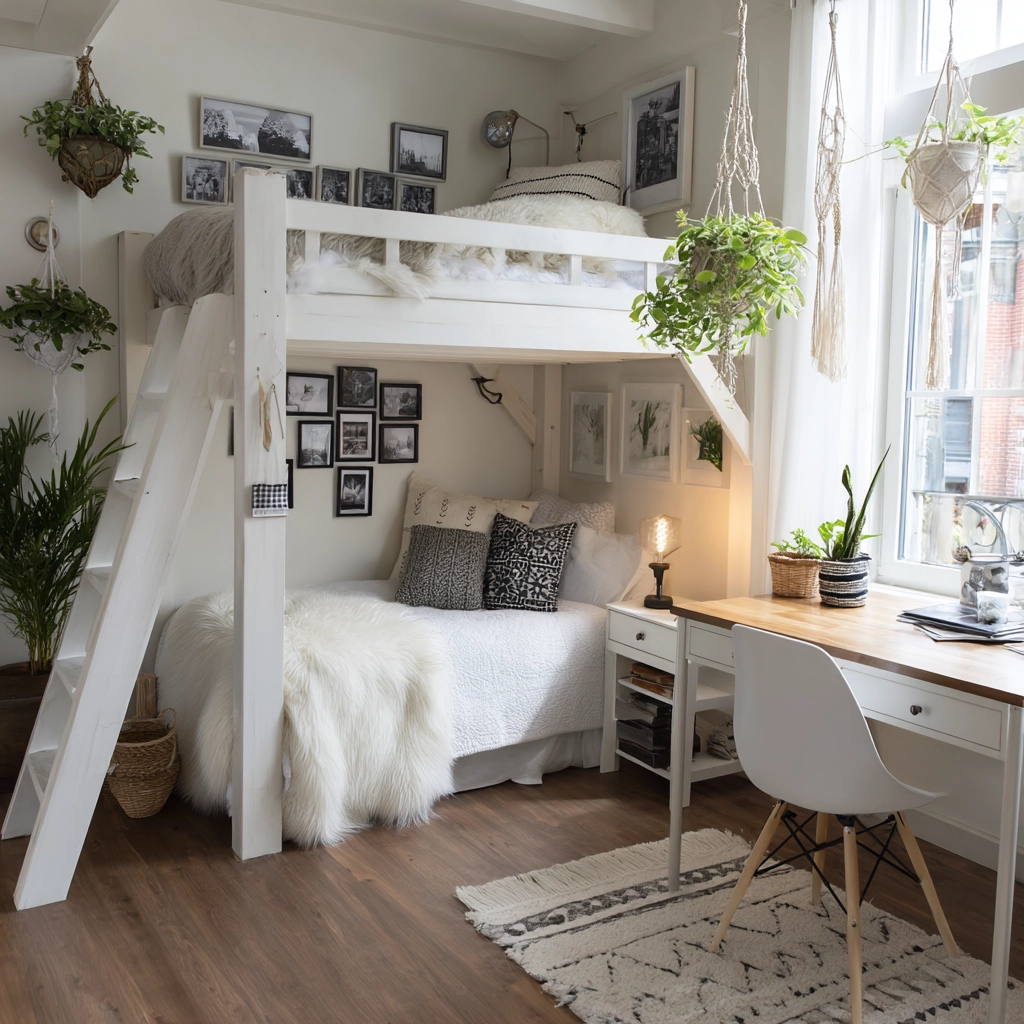 white aesthetic bedroom ideas 45
