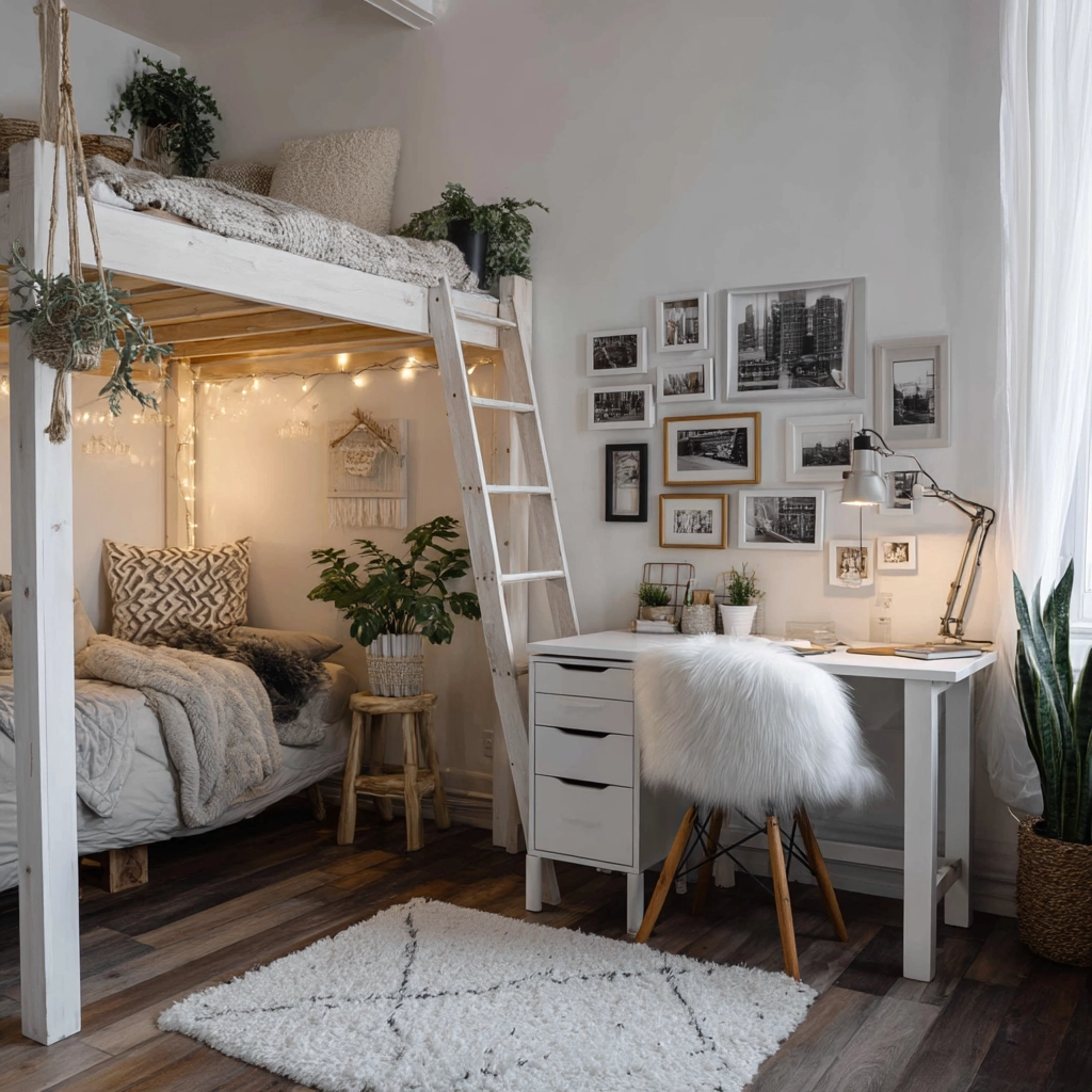 white aesthetic bedroom ideas 47