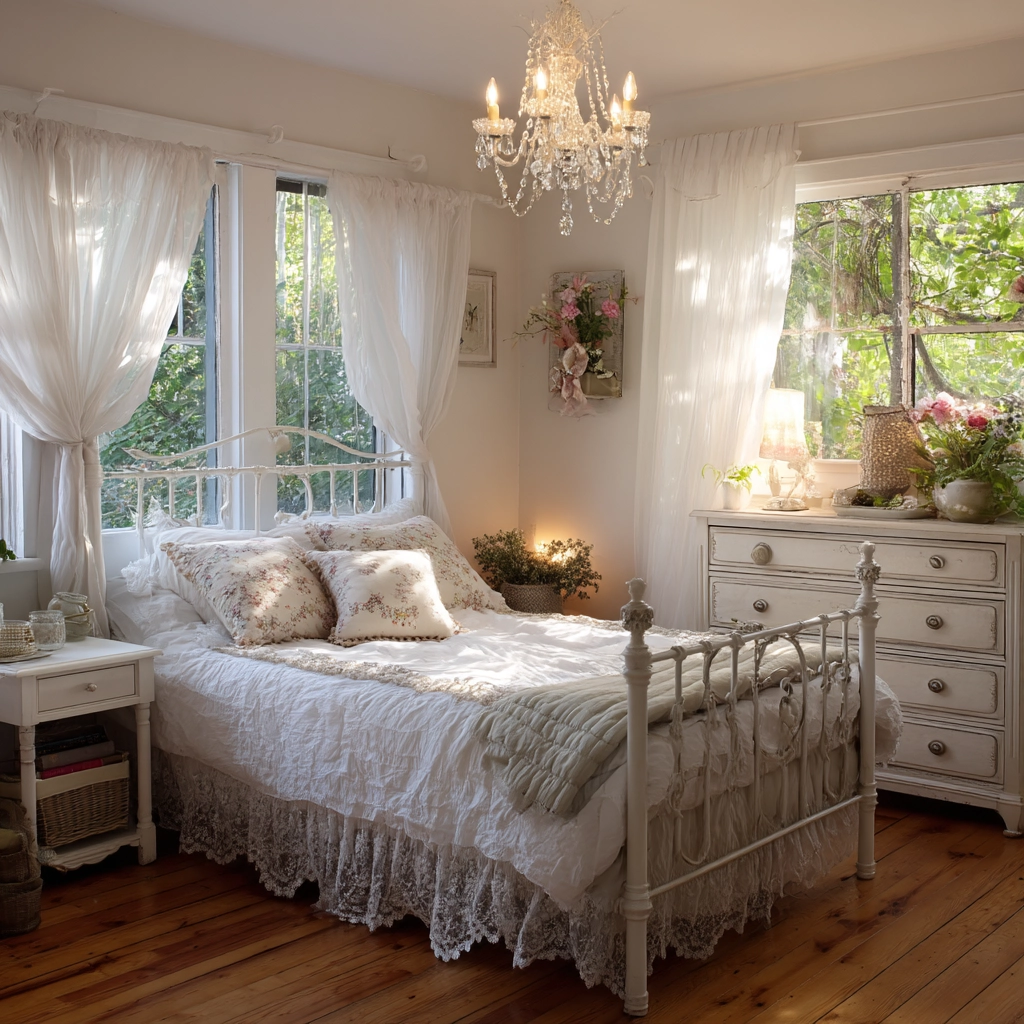 white aesthetic bedroom ideas 49