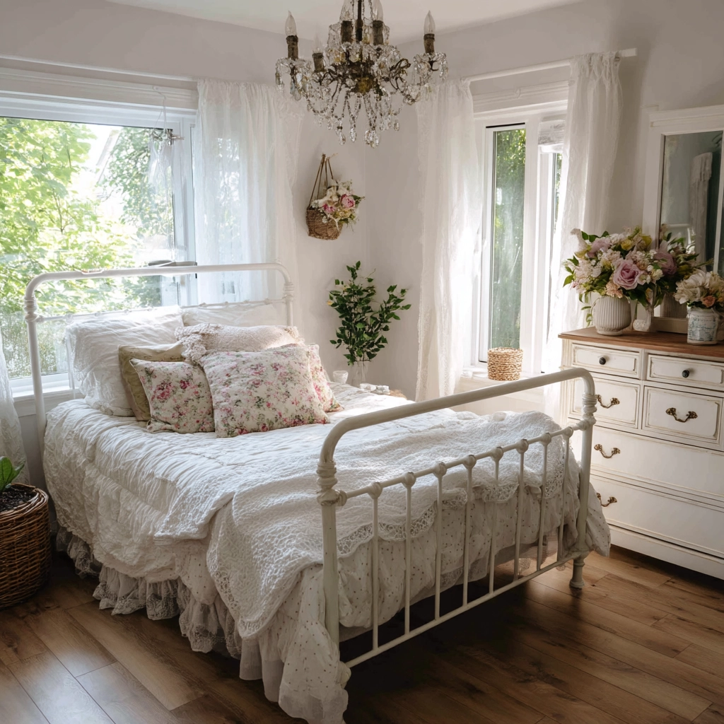 white aesthetic bedroom ideas 50
