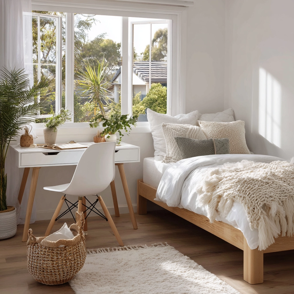 white aesthetic bedroom ideas 8
