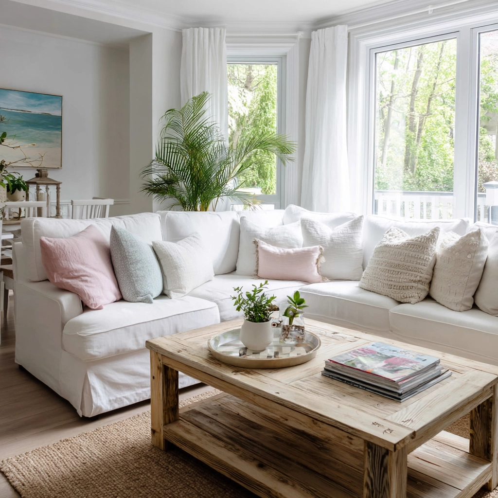 white living room decor 1