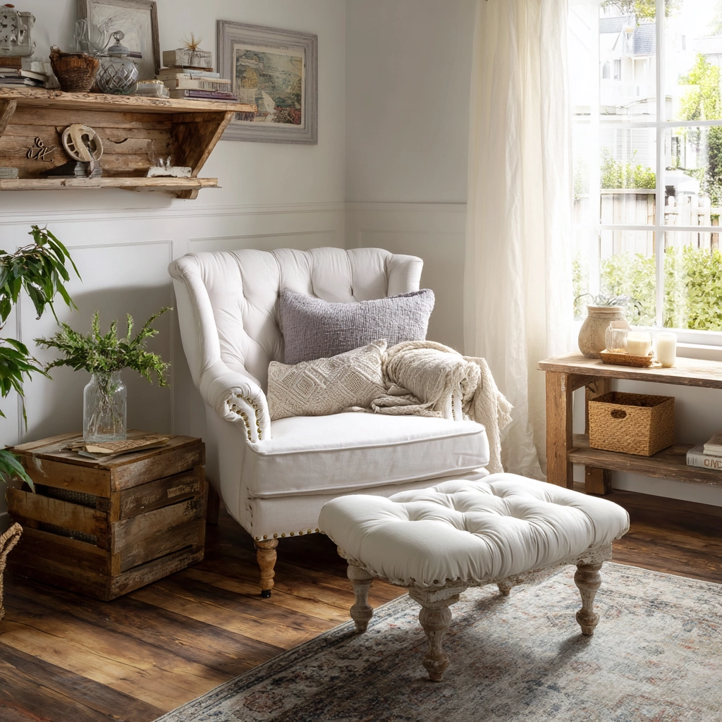 white living room decor 12