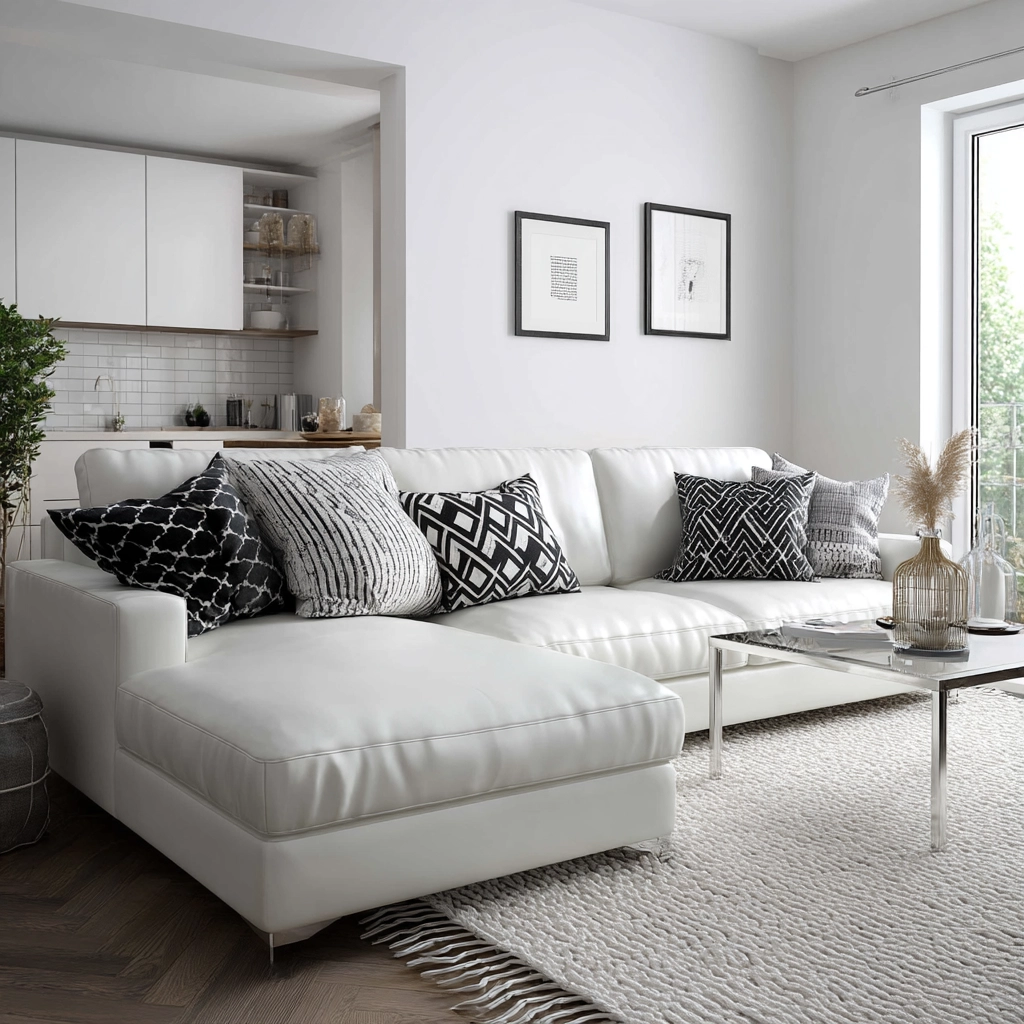 white living room decor 13