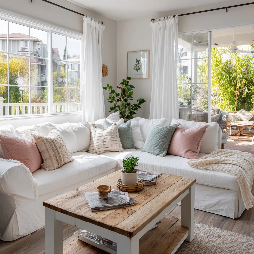 white living room decor 2