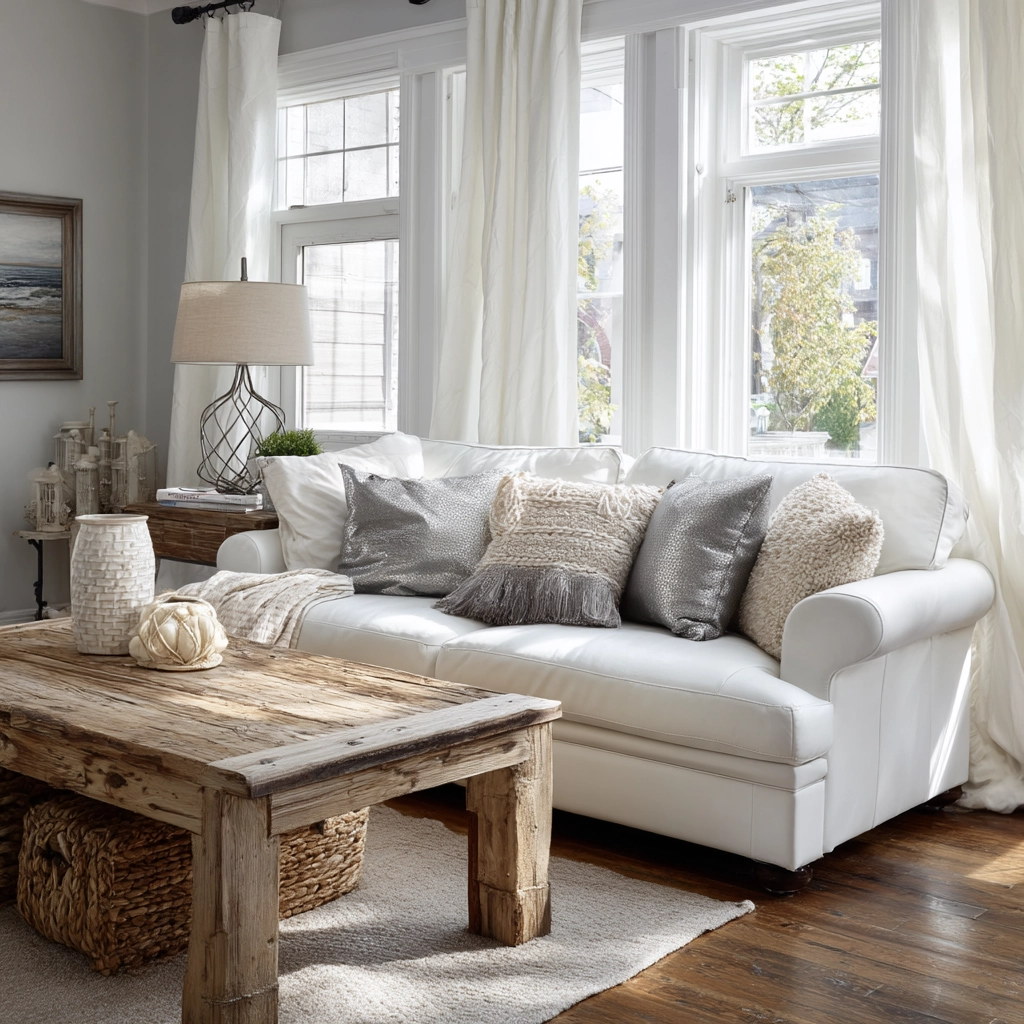 white living room decor 20