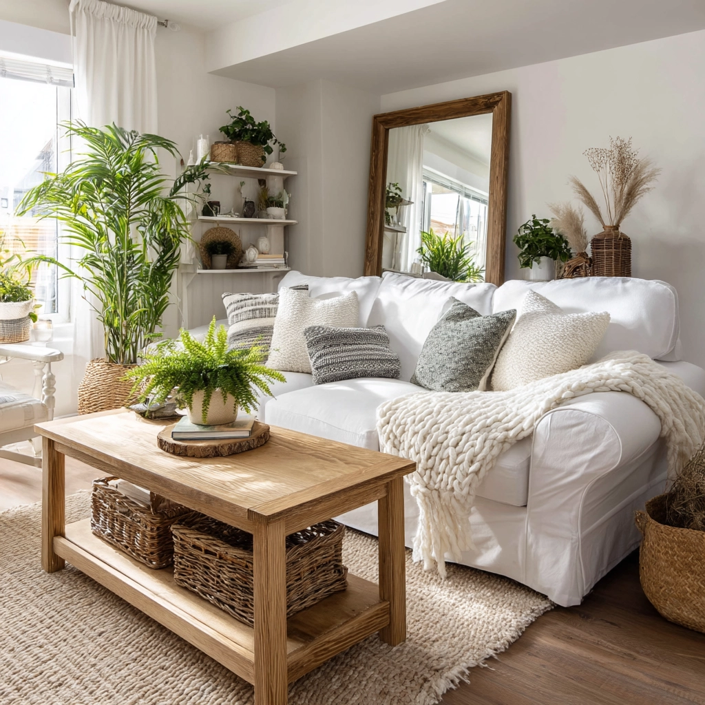 white living room decor 21