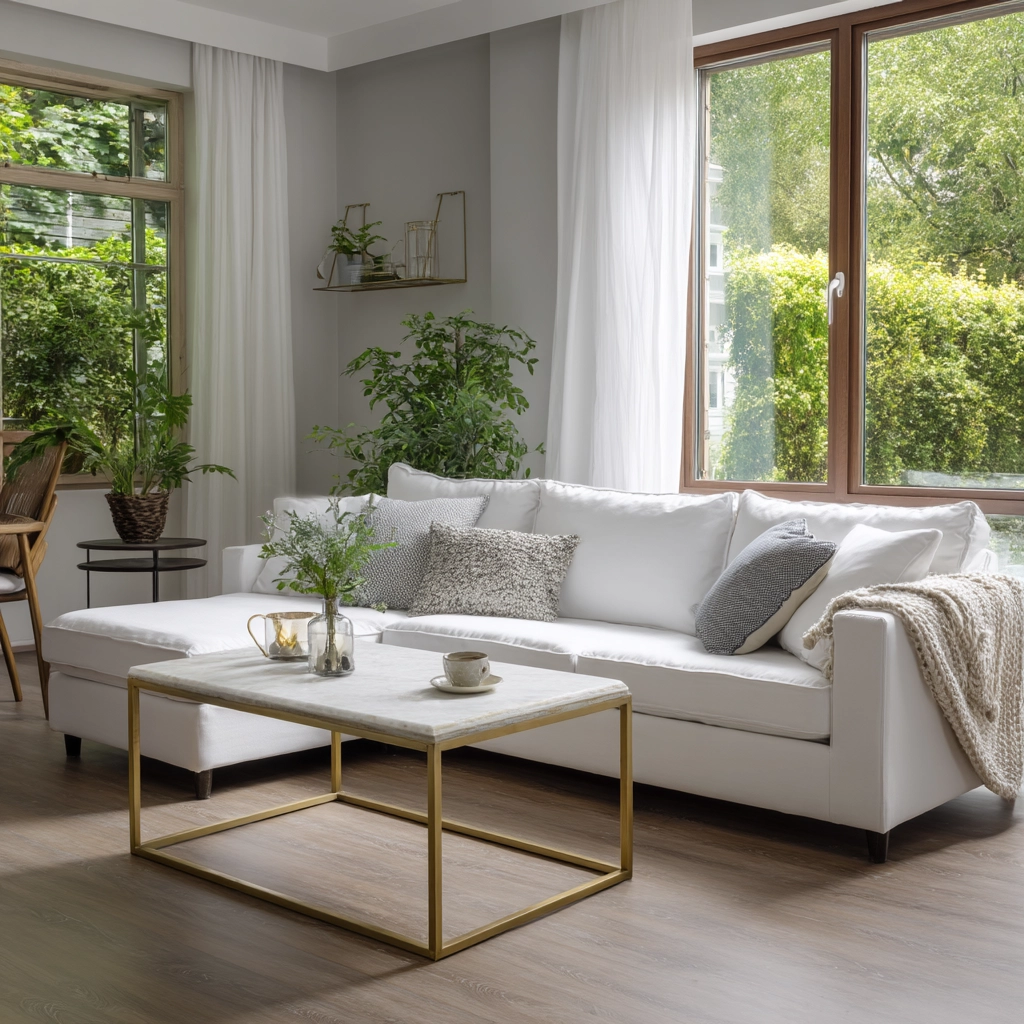 white living room decor 33