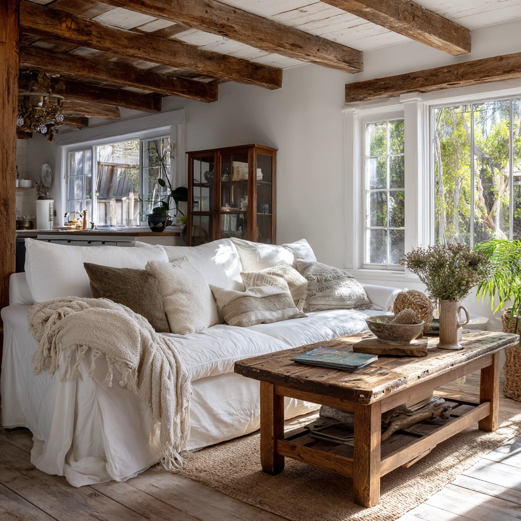 white living room decor 47