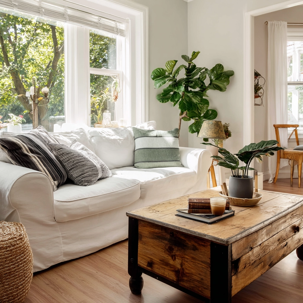 white living room decor 49