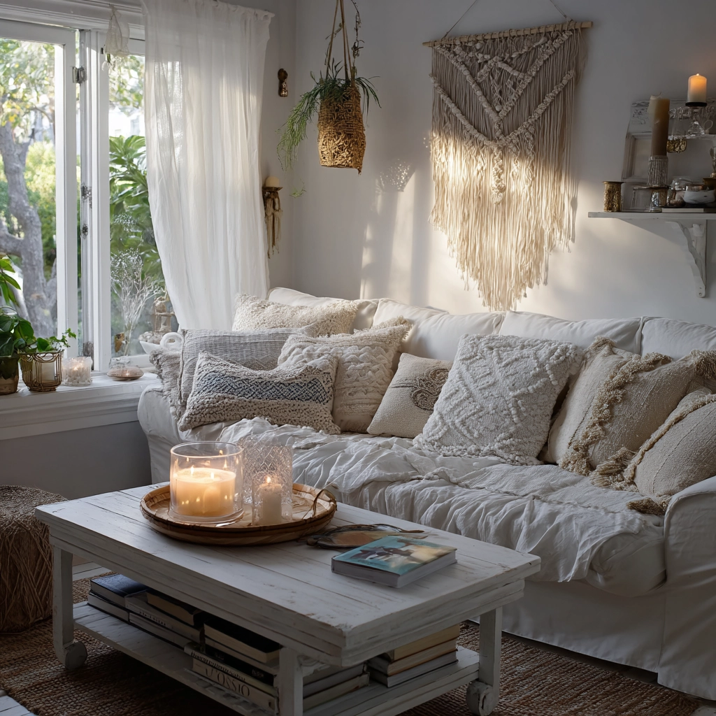 white living room decor 54