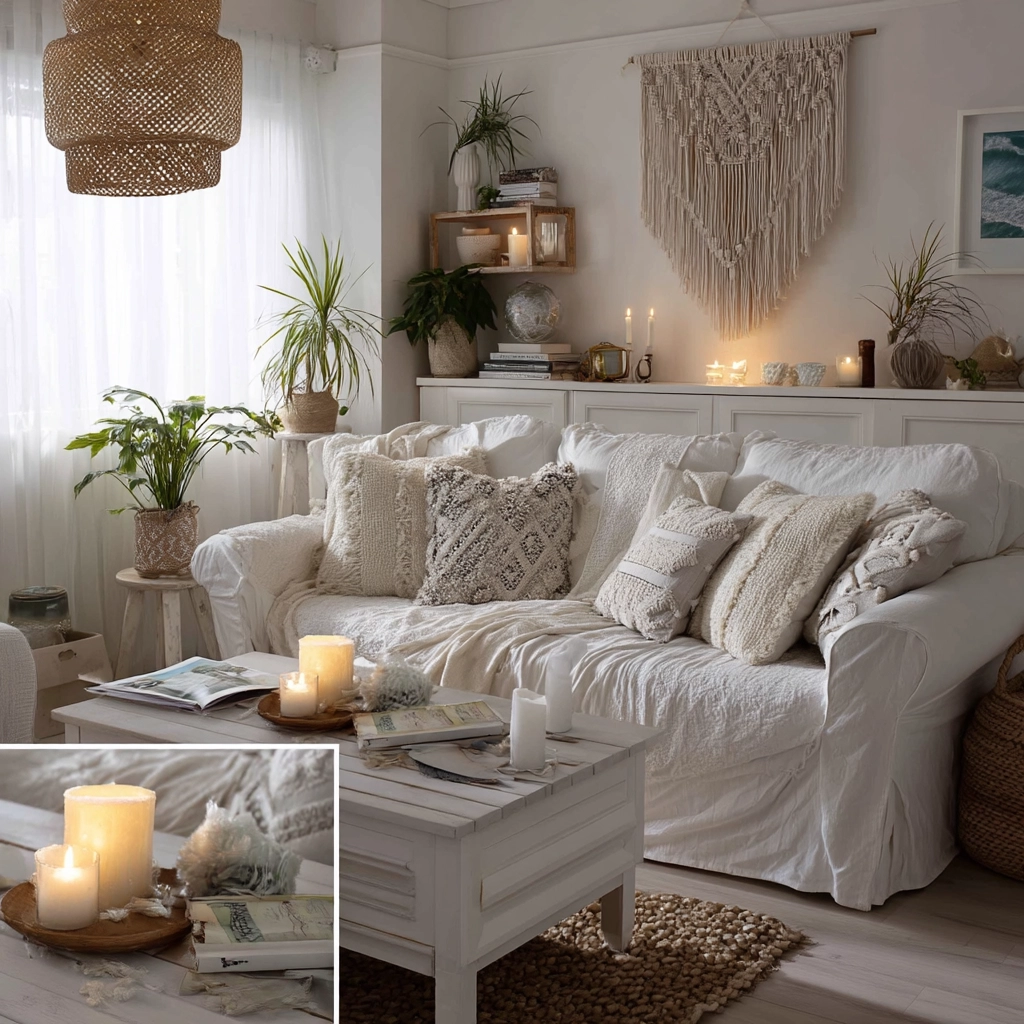 white living room decor 55