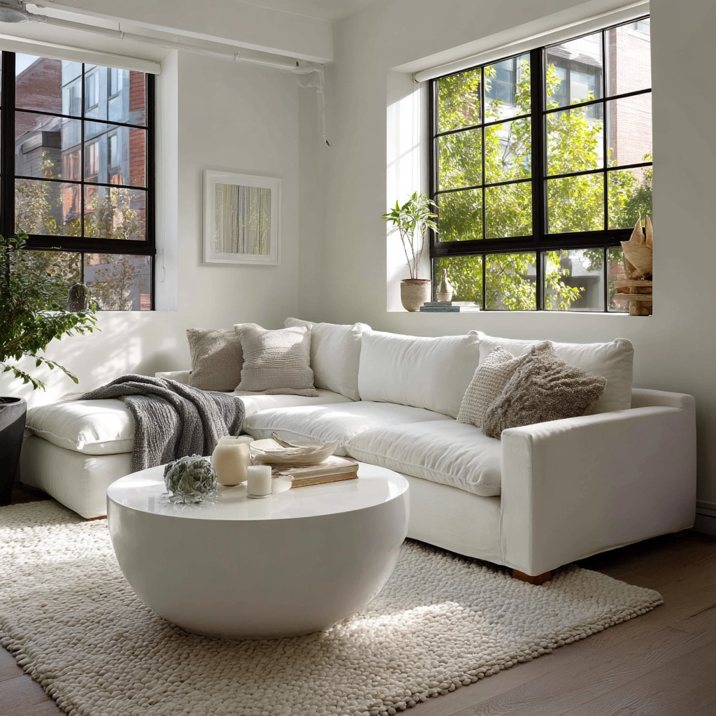 white living room decor 59