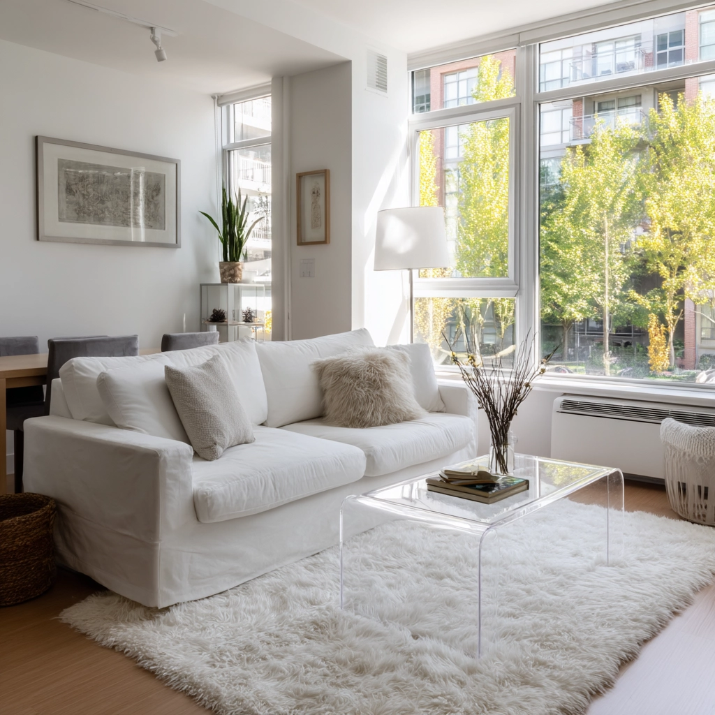 white living room decor 8