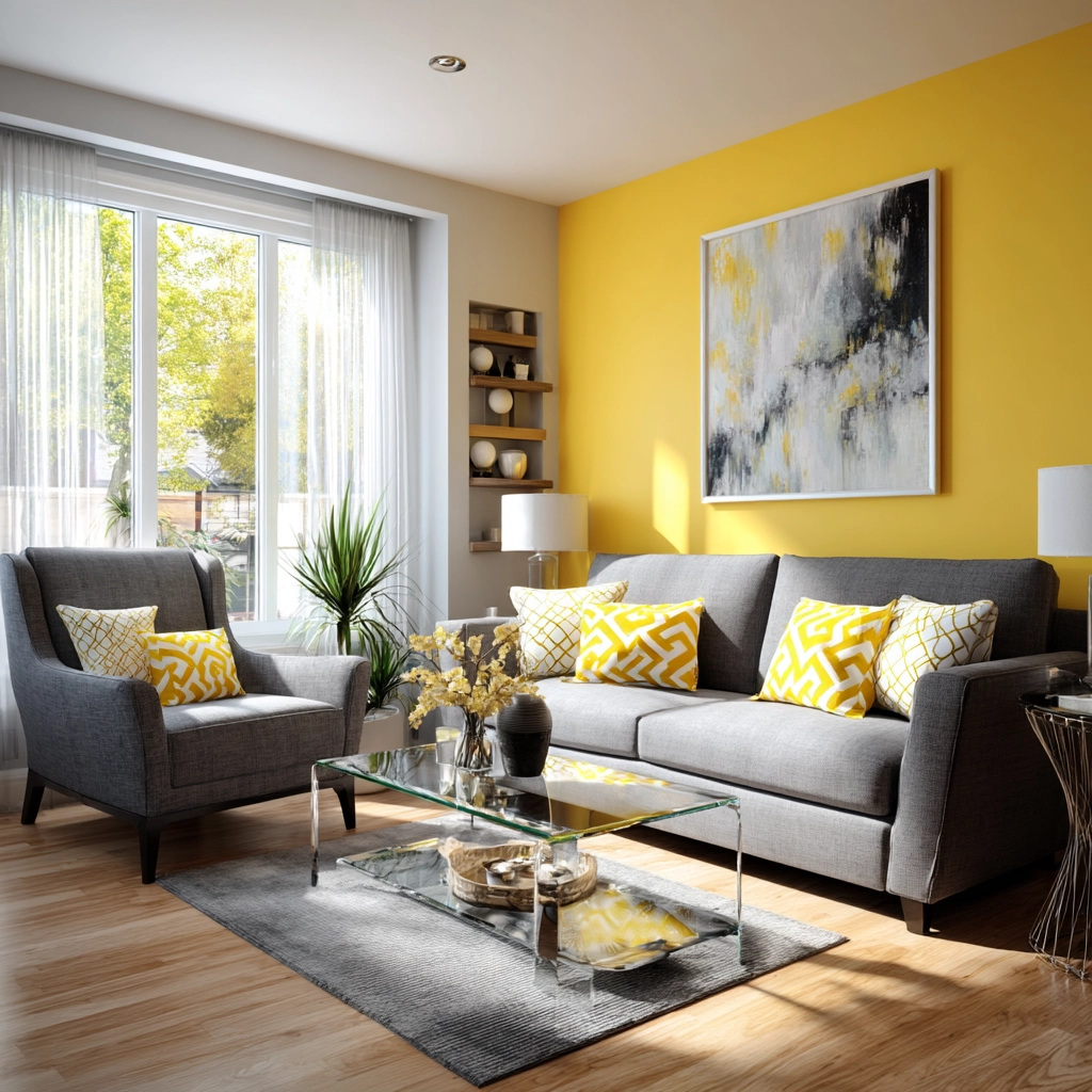 yellow living room ideas 11