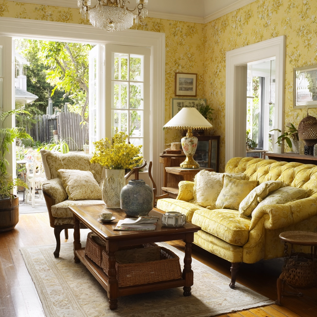 yellow living room ideas 16
