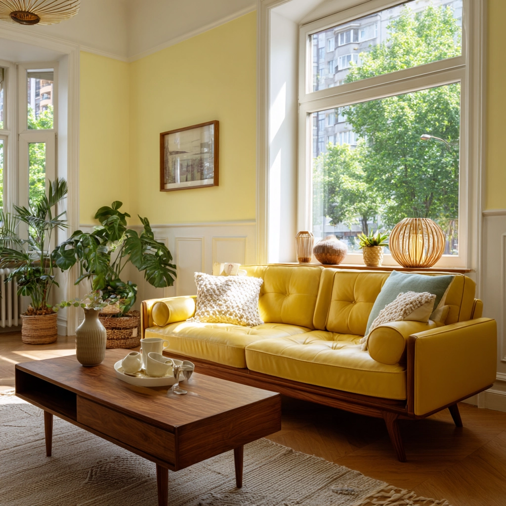 yellow living room ideas 17