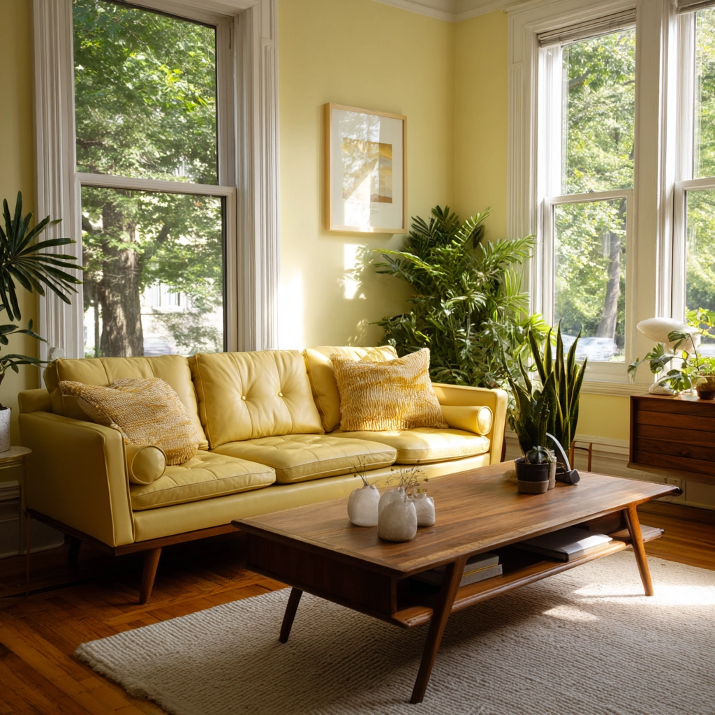 yellow living room ideas 18