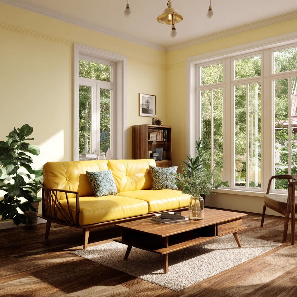 yellow living room ideas 19