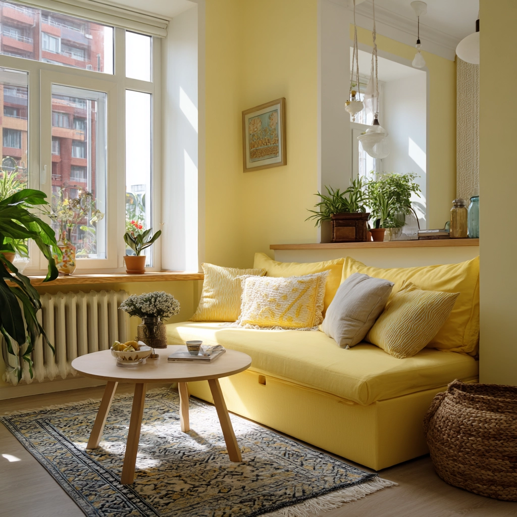 yellow living room ideas 24